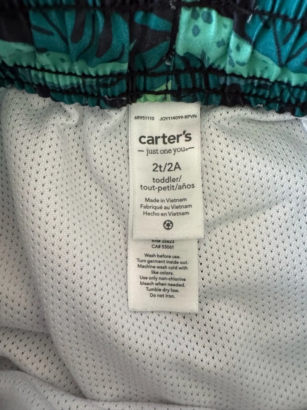 Bundle Lot of 2 Swim Shorts/Trunks Size 2T + 24 Months